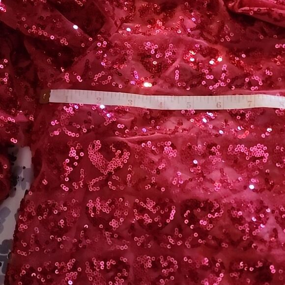 Eloquii pink Sequin Jumpsuit heart Valentine’s Day - Picture 15 of 16